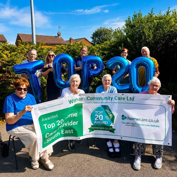 We have received the Top 20 Home Care Providers award for the South East of England!